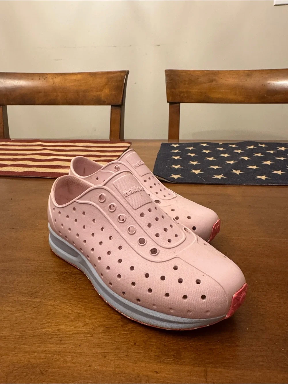 Native Kids Pink Slip-On Water Shoes